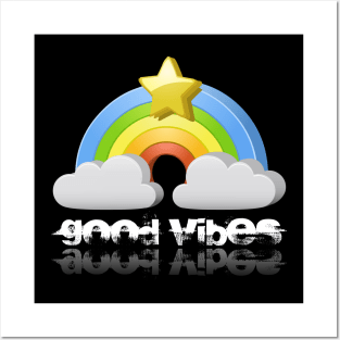 Good Vibes Rainbow Posters and Art